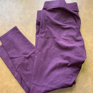 Aerie leggings maroon color size XL